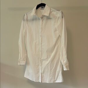 Princess Polly White Dress Shirt Classic Minimalist Design